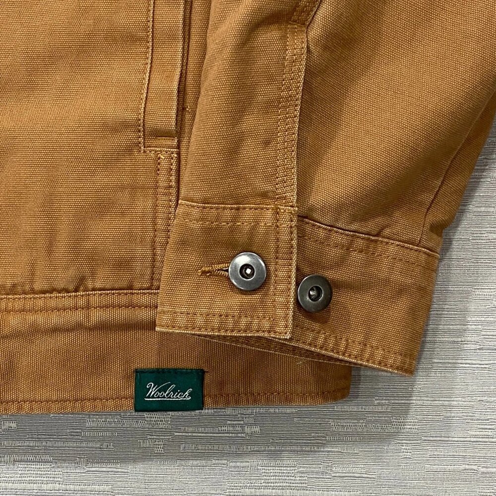 Woolrich Brown Corduroy Collar Sherpa-Lined Bomber Jacket - Picture 5 of 16
